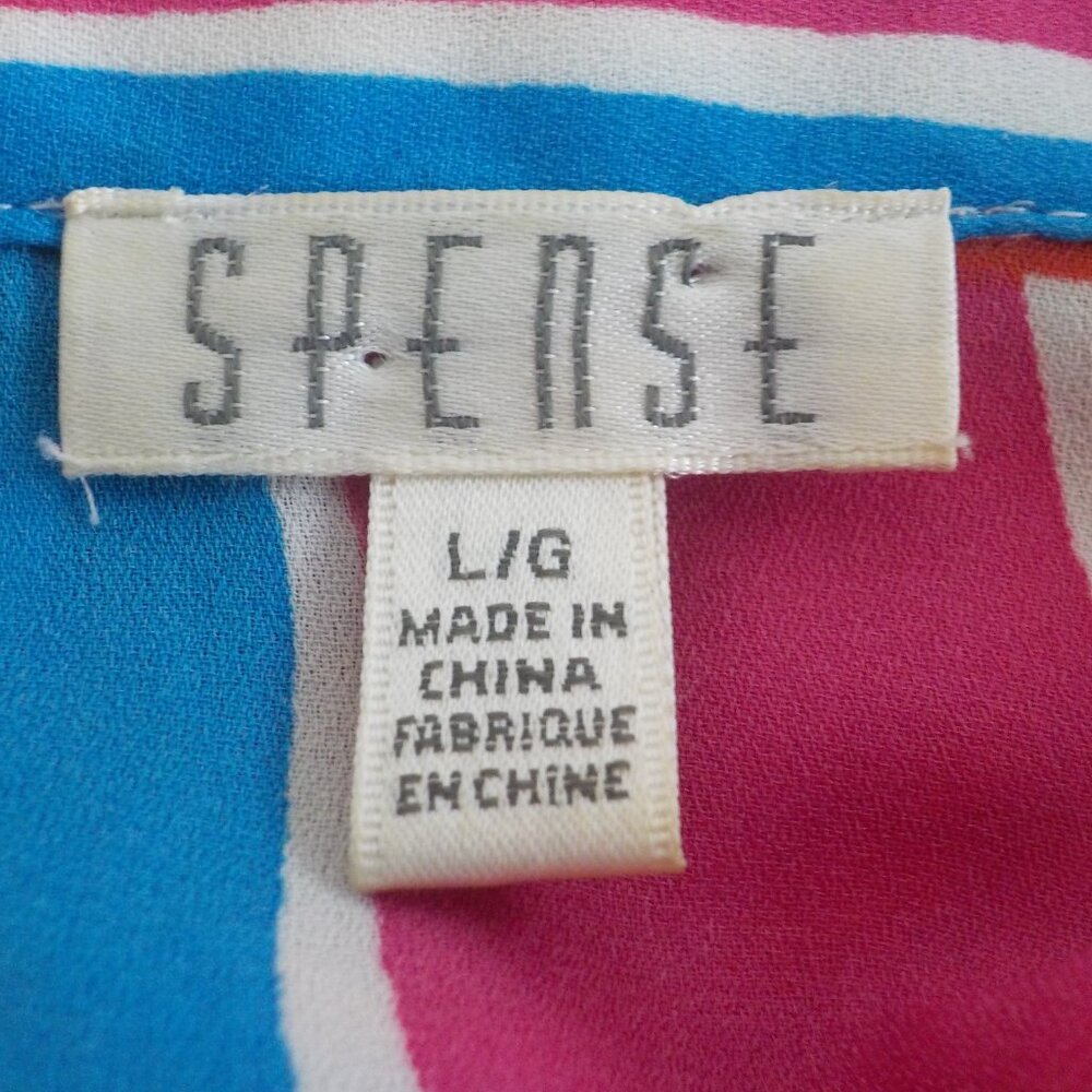 Spense Blouse - Large - Button Down - Multi Color… - image 4